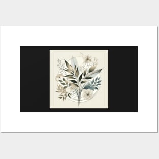 Simplistic Elegance: Botanical Minimalist Art Posters and Art